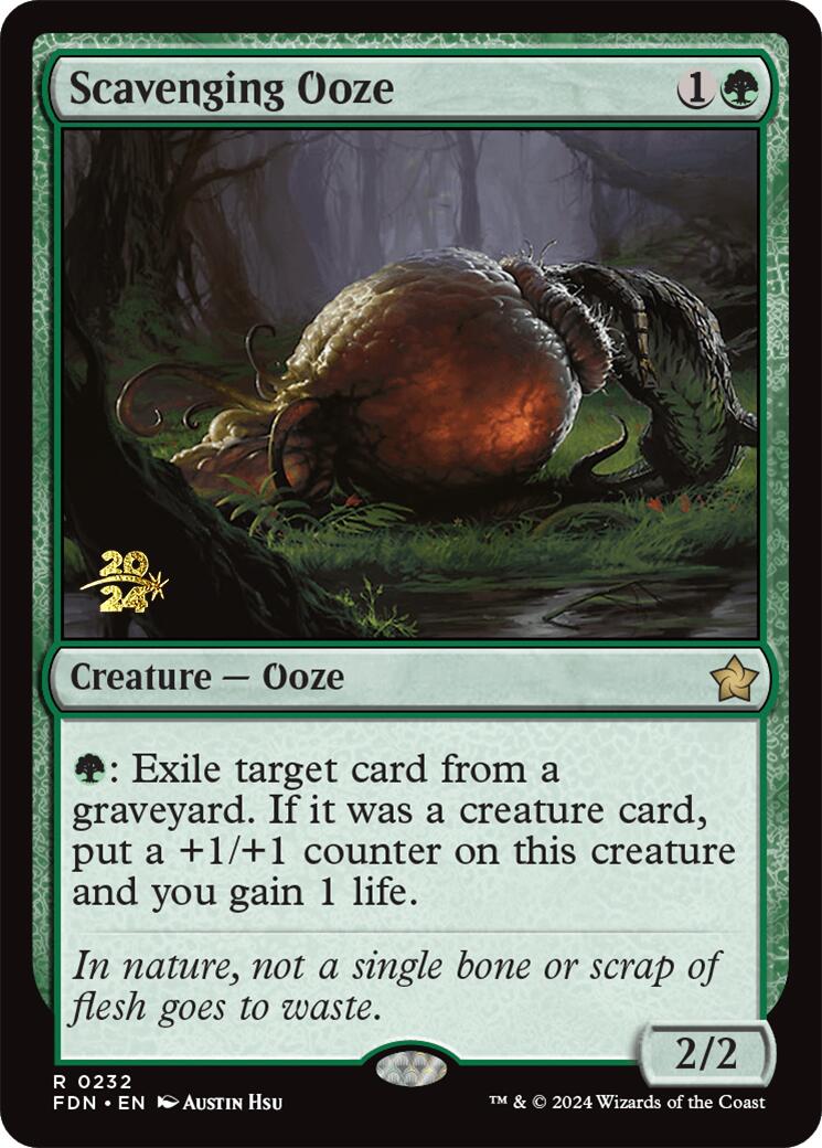 Scavenging Ooze [Foundations Prerelease Promos] | Exor Games Summserside