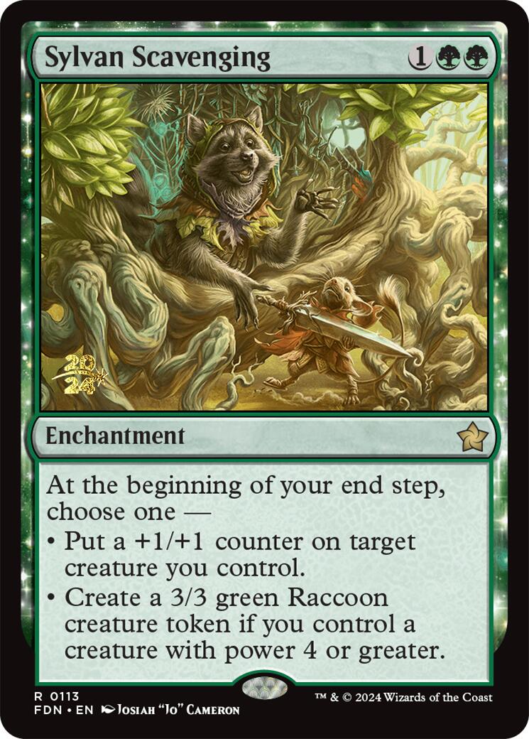 Sylvan Scavenging [Foundations Prerelease Promos] | Exor Games Summserside