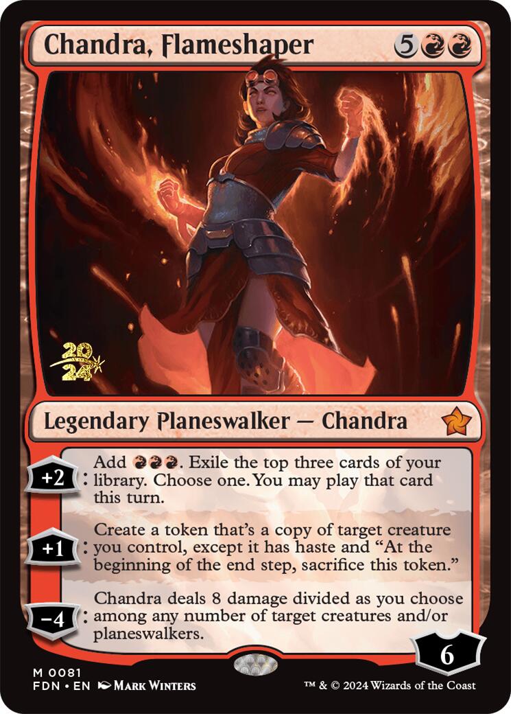 Chandra, Flameshaper [Foundations Prerelease Promos] | Exor Games Summserside