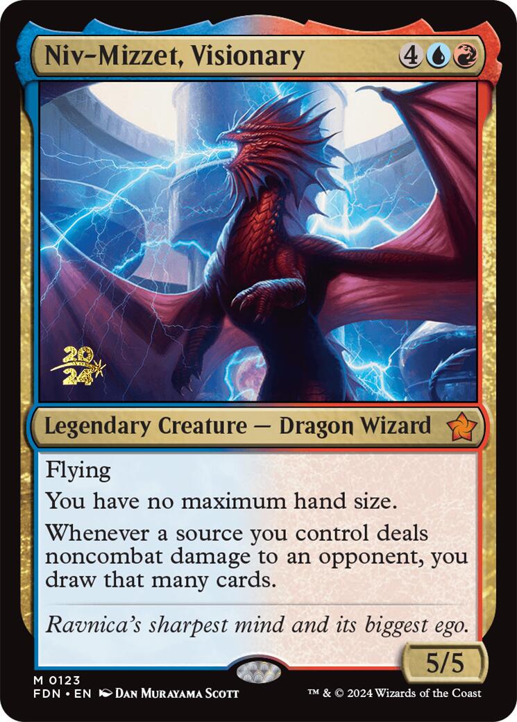 Niv-Mizzet, Visionary [Foundations Prerelease Promos] | Exor Games Summserside