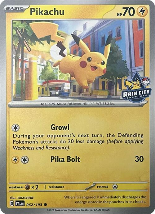 Pikachu (062/193) (Rain City Showcase) [Miscellaneous Cards] | Exor Games Summserside