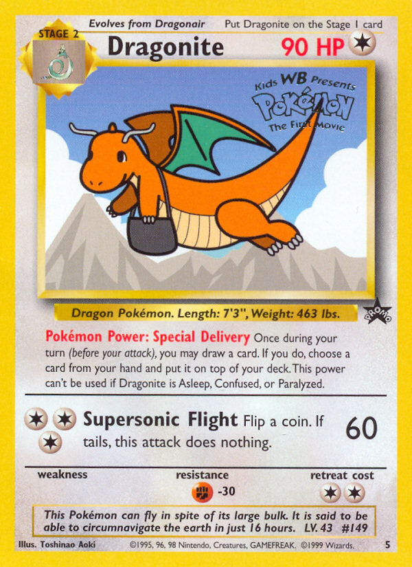 Dragonite (5) [Wizards of the Coast: Black Star Promos] | Exor Games Summserside