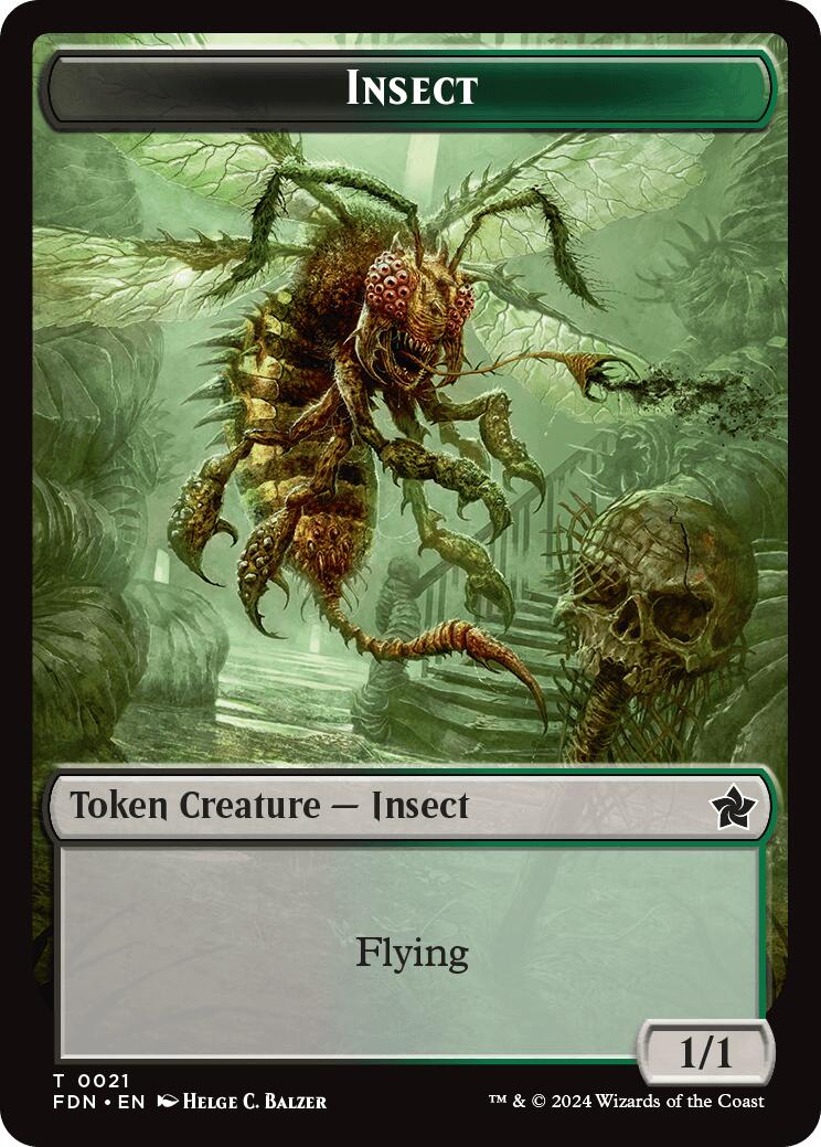 Goblin // Insect Doubled-Sided Token [Foundations Tokens] | Exor Games Summserside