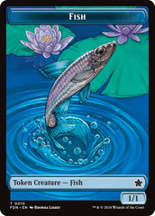 Faerie // Fish Doubled-Sided Token [Foundations Tokens] | Exor Games Summserside