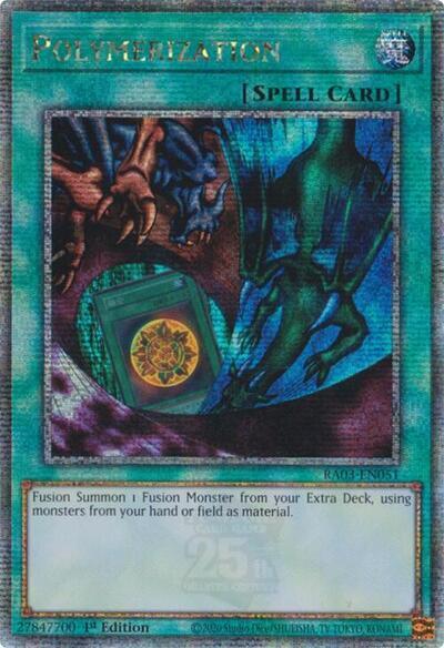 Polymerization (Alternate Art) (Quarter Century Secret Rare) [RA03-EN051] Quarter Century Secret Rare | Exor Games Summserside