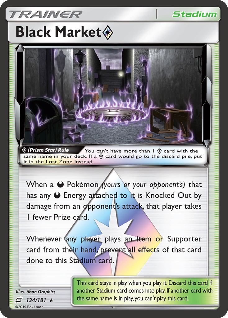 Black Market (134/181) (Prism Star) [Sun & Moon: Team Up] | Exor Games Summserside