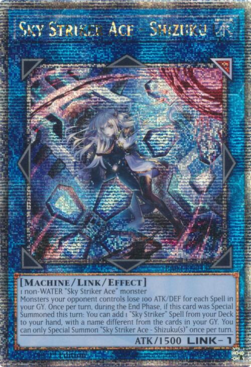 Sky Striker Ace - Shizuku (Alternate Art) (Quarter Century Secret Rare) [RA03-EN043] Quarter Century Secret Rare | Exor Games Summserside