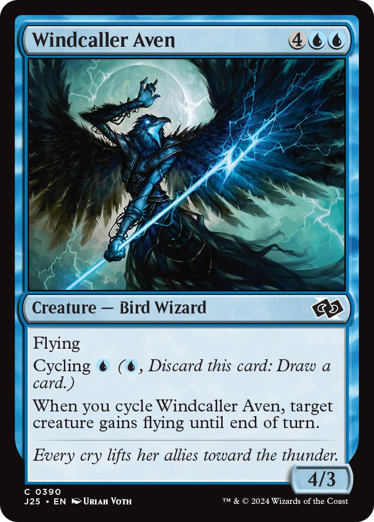 Windcaller Aven [Foundations Jumpstart] | Exor Games Summserside