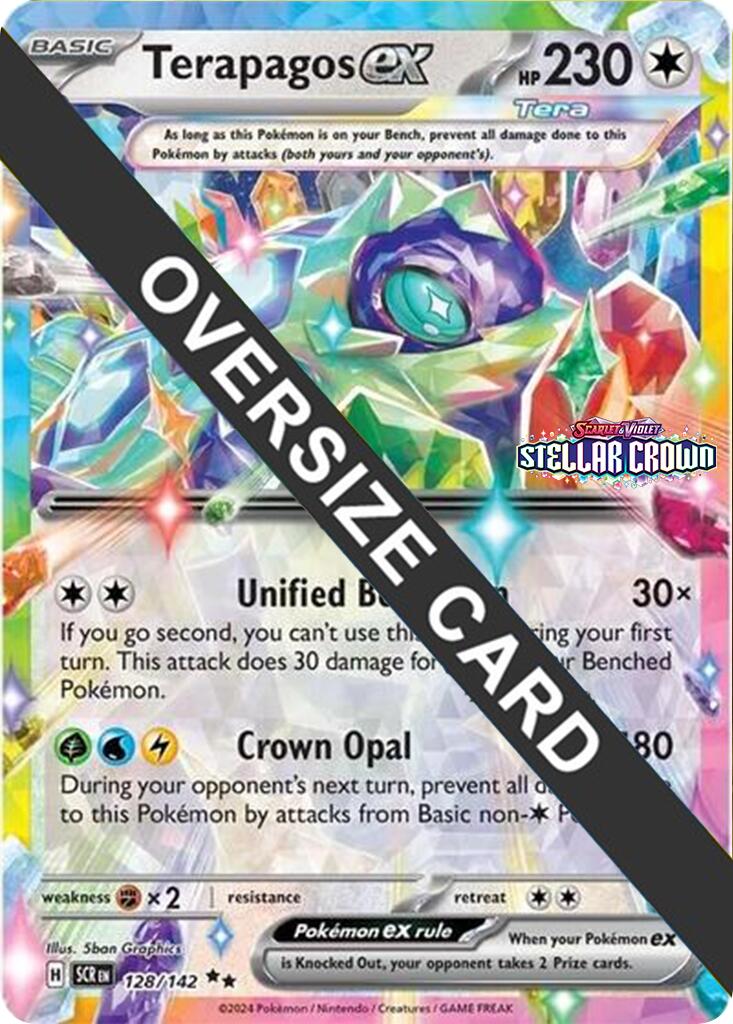 Terapagos ex (128/142) (Jumbo Card) [Scarlet & Violet: Black Star Promos] | Exor Games Summserside