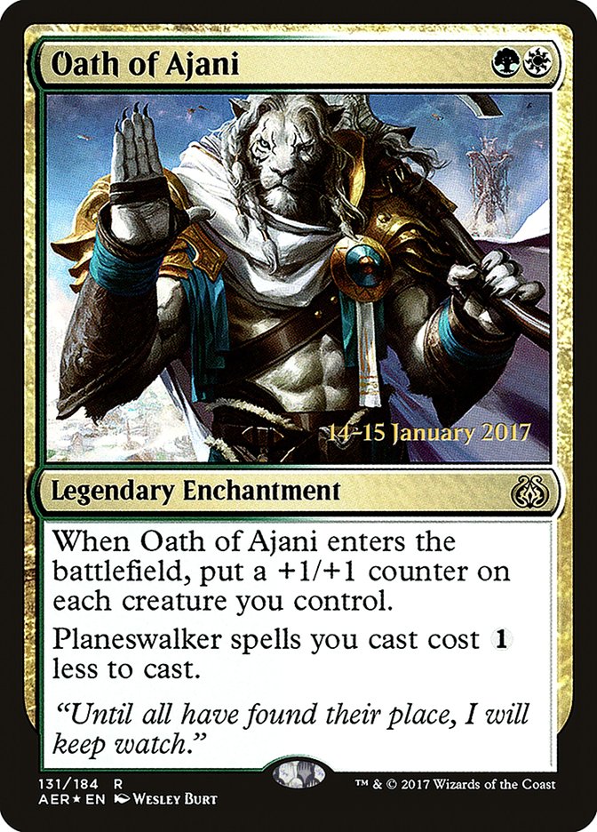Oath of Ajani [Aether Revolt Prerelease Promos] | Exor Games Summserside