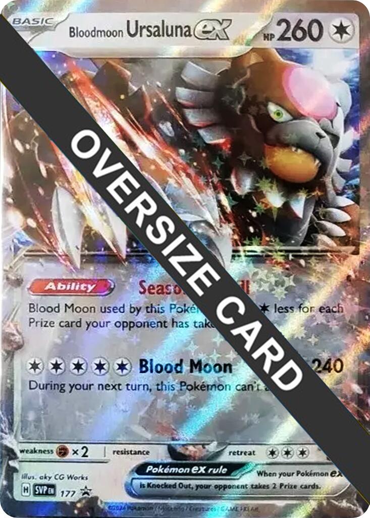 Bloodmoon Ursaluna ex (177) (Jumbo Card) [Scarlet & Violet: Black Star Promos] | Exor Games Summserside