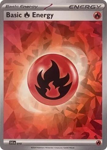 Basic Fire Energy (010) (Cracked Ice Holo) [Scarlet & Violet: Stellar Crown] | Exor Games Summserside