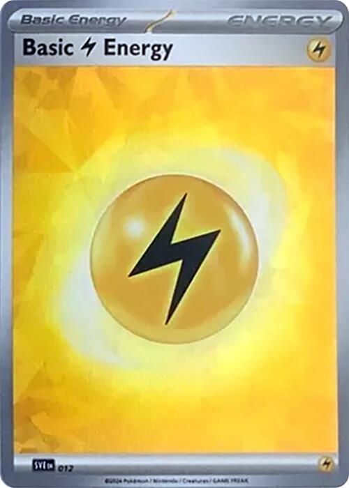 Basic Lightning Energy (012) (Cracked Ice Holo) [Scarlet & Violet: Stellar Crown] | Exor Games Summserside
