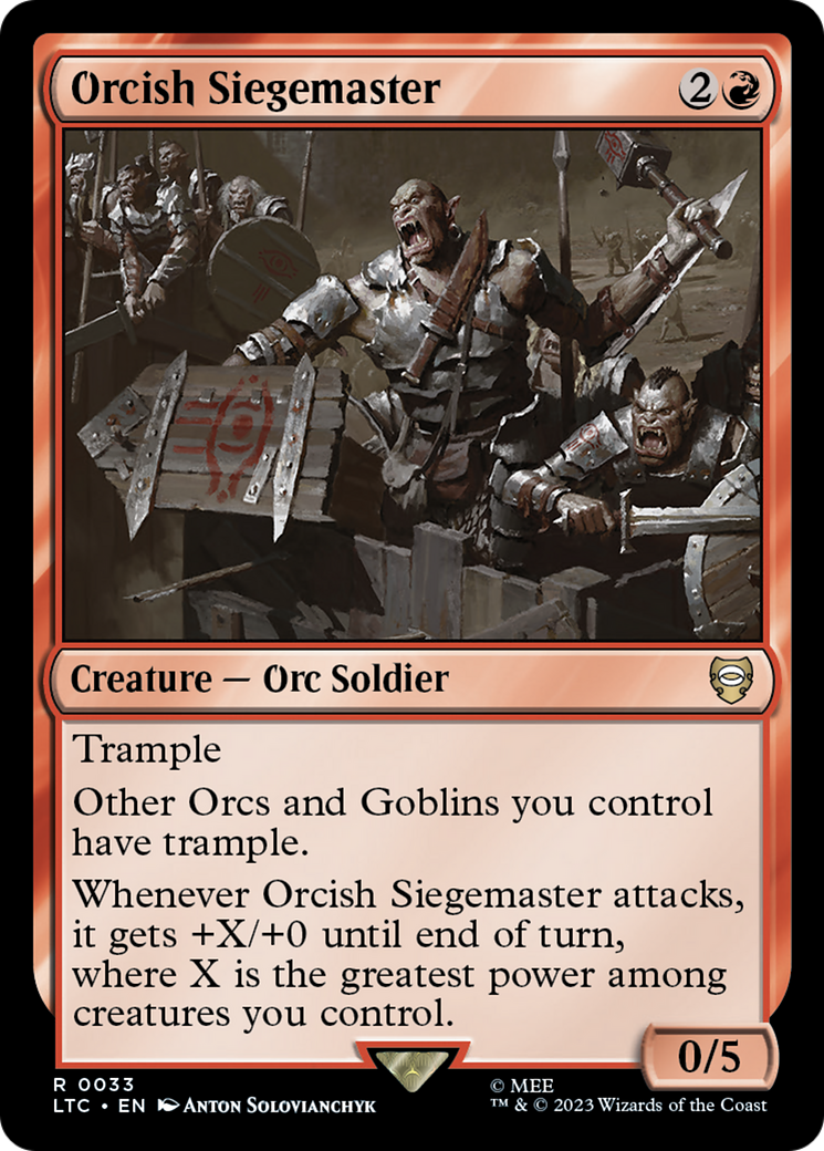 Orcish Siegemaster [The Lord of the Rings: Tales of Middle-Earth Commander] | Exor Games Summserside