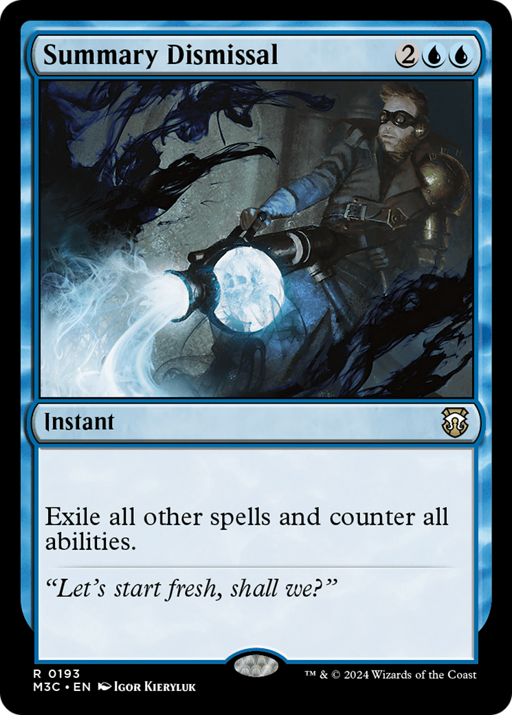 Summary Dismissal (Ripple Foil) [Modern Horizons 3 Commander] | Exor Games Summserside