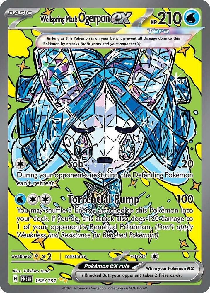 Wellspring Mask Ogerpon ex (152/131) [Scarlet & Violet: Prismatic Evolutions] | Exor Games Summserside