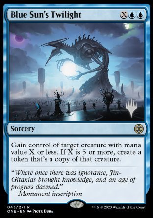 Blue Sun's Twilight (Promo Pack) [Phyrexia: All Will Be One Promos] | Exor Games Summserside