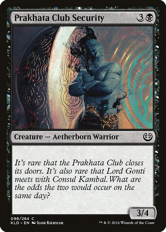 Prakhata Club Security [Kaladesh] | Exor Games Summserside