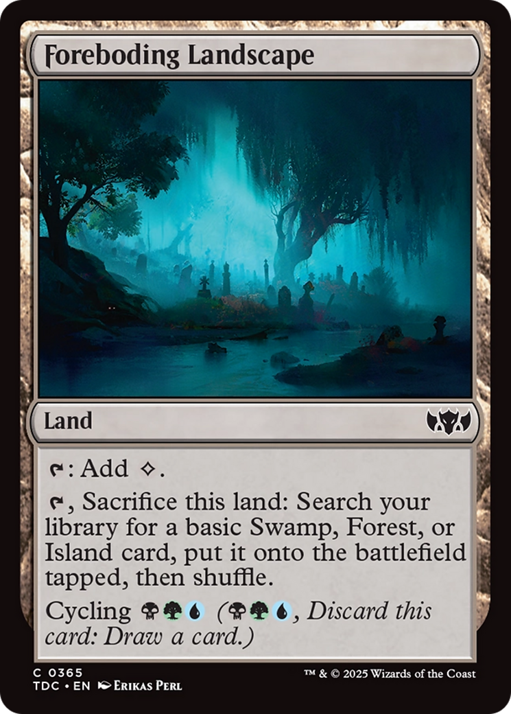 Foreboding Landscape [Tarkir: Dragonstorm Commander] | Exor Games Summserside
