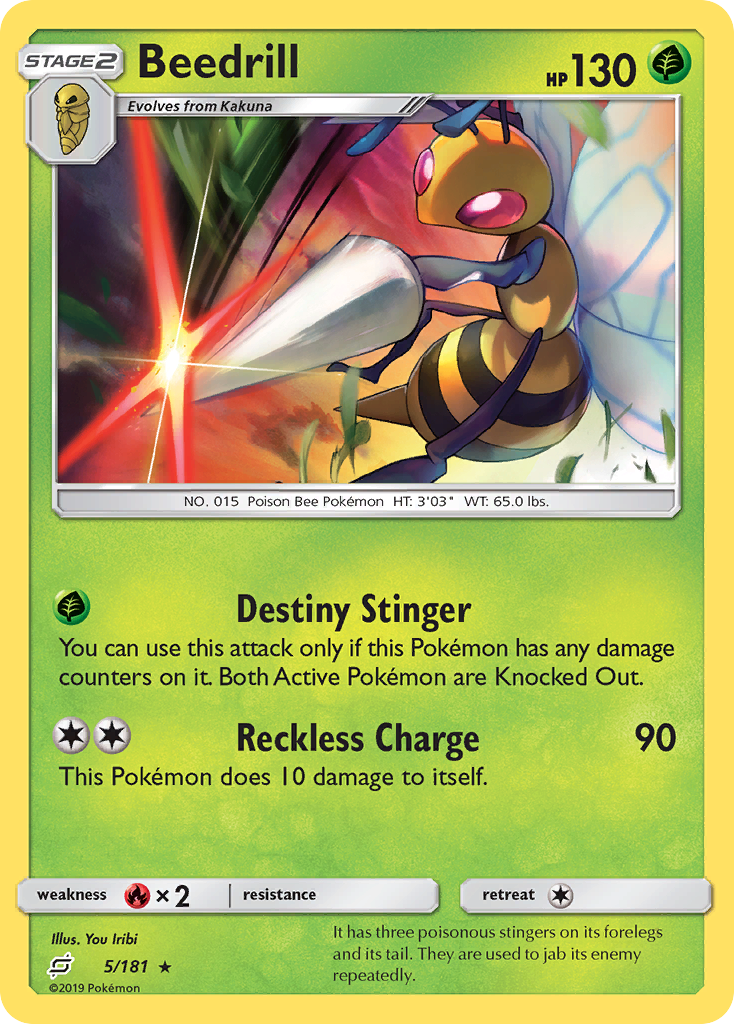 Beedrill (5/181) [Sun & Moon: Team Up] | Exor Games Summserside