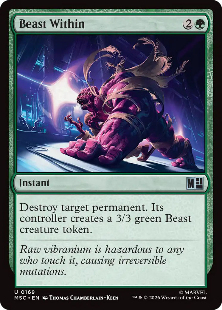 Beast Within (Surge Foil) [Marvel Super Heroes Commander] | Exor Games Summserside