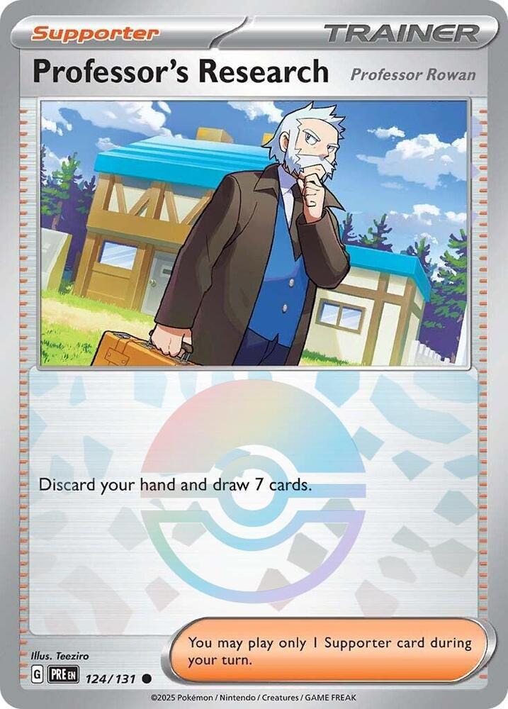 Professor's Research (124/131) [Professor Rowan] (Poke Ball Pattern) [Scarlet & Violet: Prismatic Evolutions] | Exor Games Summserside