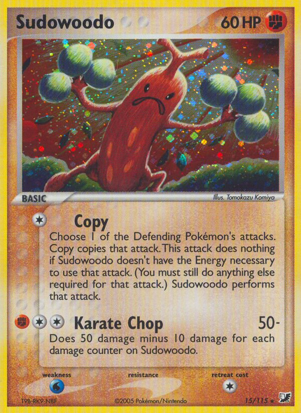 Sudowoodo (15/115) [EX: Unseen Forces] | Exor Games Summserside