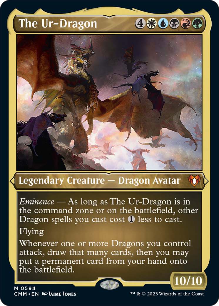 The Ur-Dragon (Foil Etched) [Commander Masters] | Exor Games Summserside