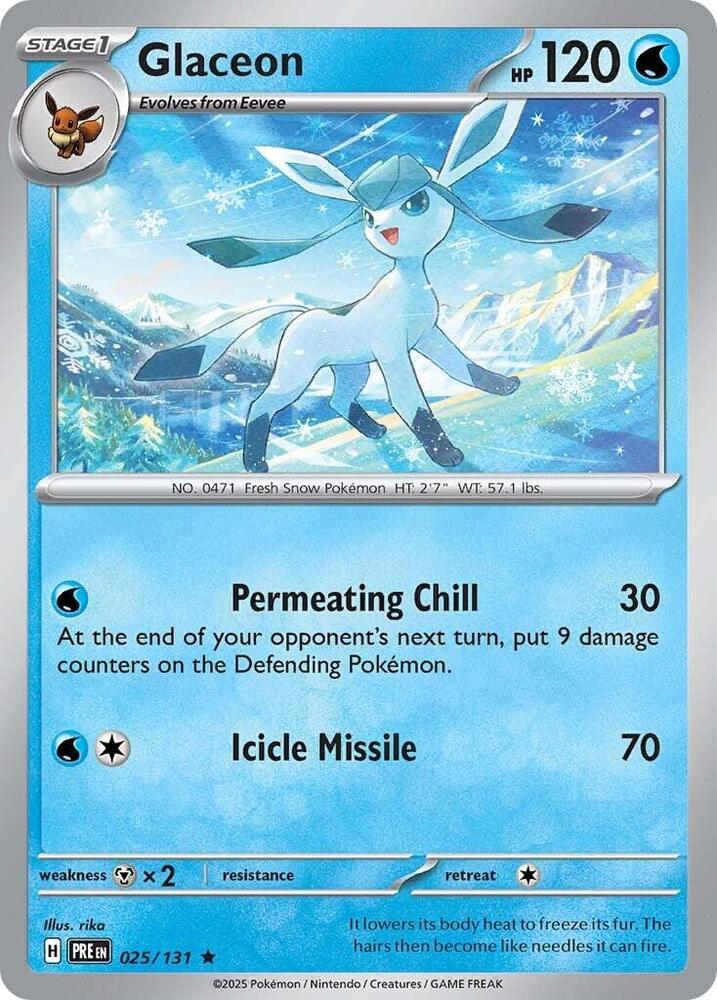 Glaceon (025/131) [Scarlet & Violet: Prismatic Evolutions] | Exor Games Summserside