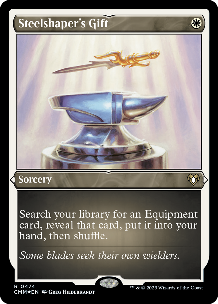 Steelshaper's Gift (Foil Etched) [Commander Masters] | Exor Games Summserside