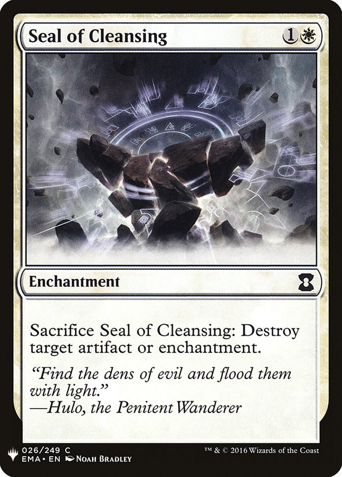 Seal of Cleansing [Mystery Booster] | Exor Games Summserside