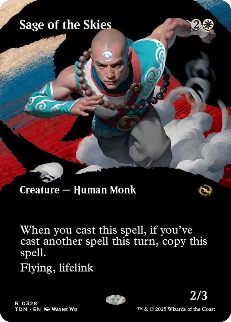 Sage of the Skies (Borderless) [Tarkir: Dragonstorm] | Exor Games Summserside