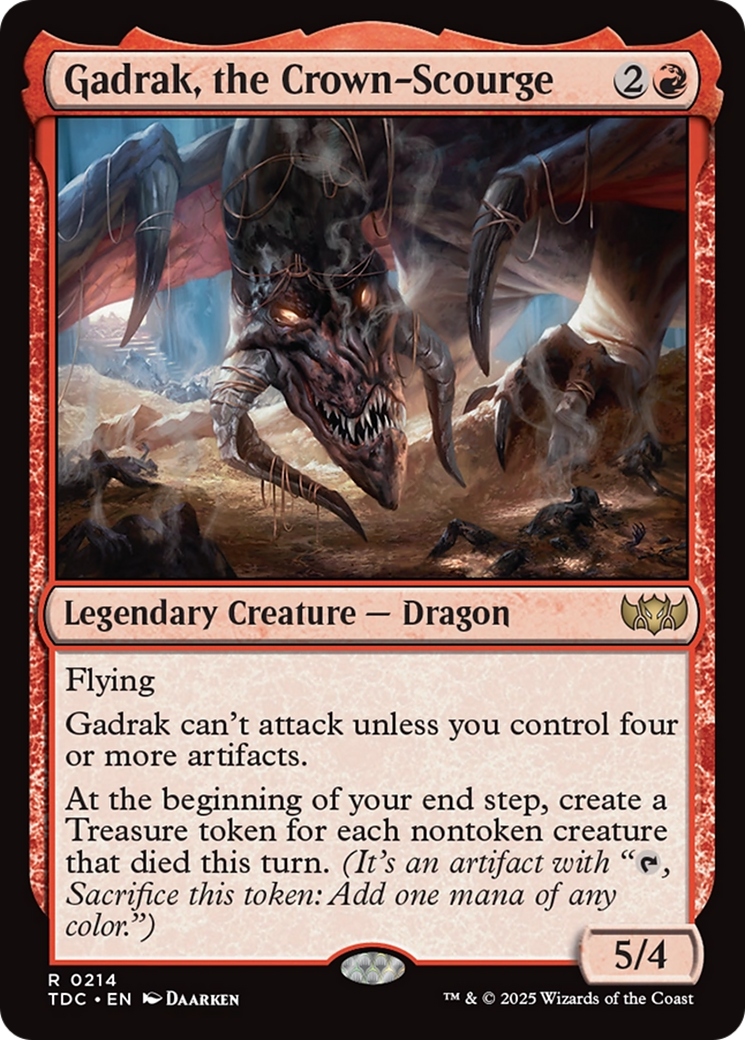 Gadrak, the Crown-Scourge [Tarkir: Dragonstorm Commander] | Exor Games Summserside