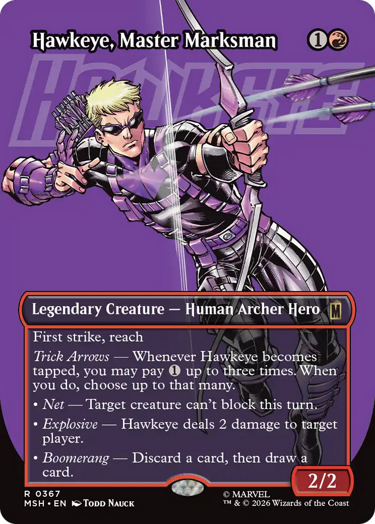Hawkeye, Master Marksman (Borderless) [Marvel Super Heroes] | Exor Games Summserside