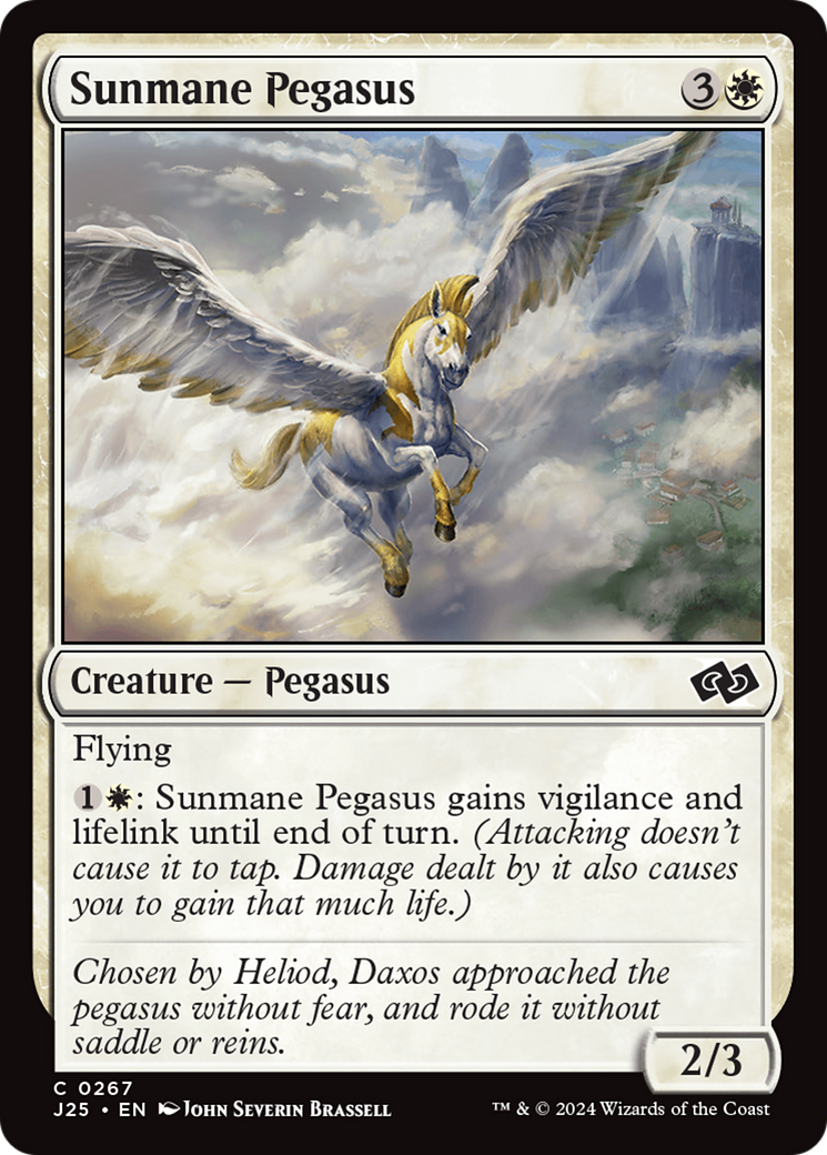 Sunmane Pegasus [Foundations Jumpstart] | Exor Games Summserside