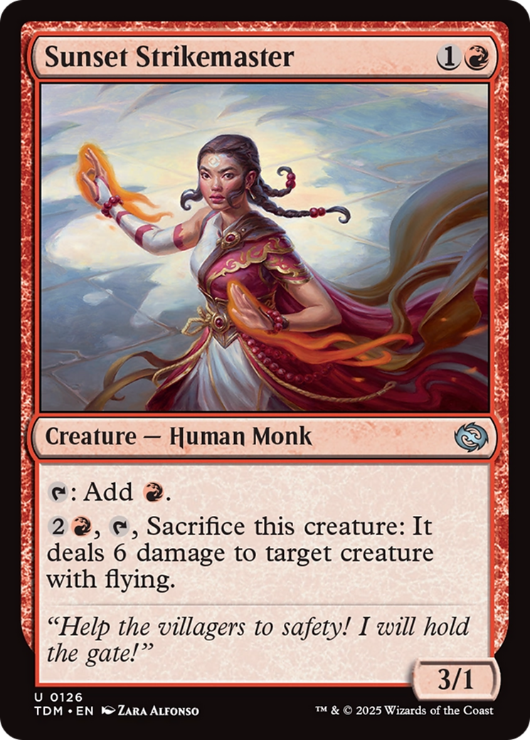 Sunset Strikemaster [Tarkir: Dragonstorm] | Exor Games Summserside