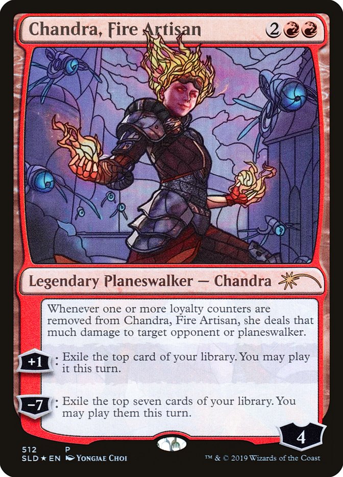 Chandra, Fire Artisan (Stained Glass) [Secret Lair Drop Promos] | Exor Games Summserside