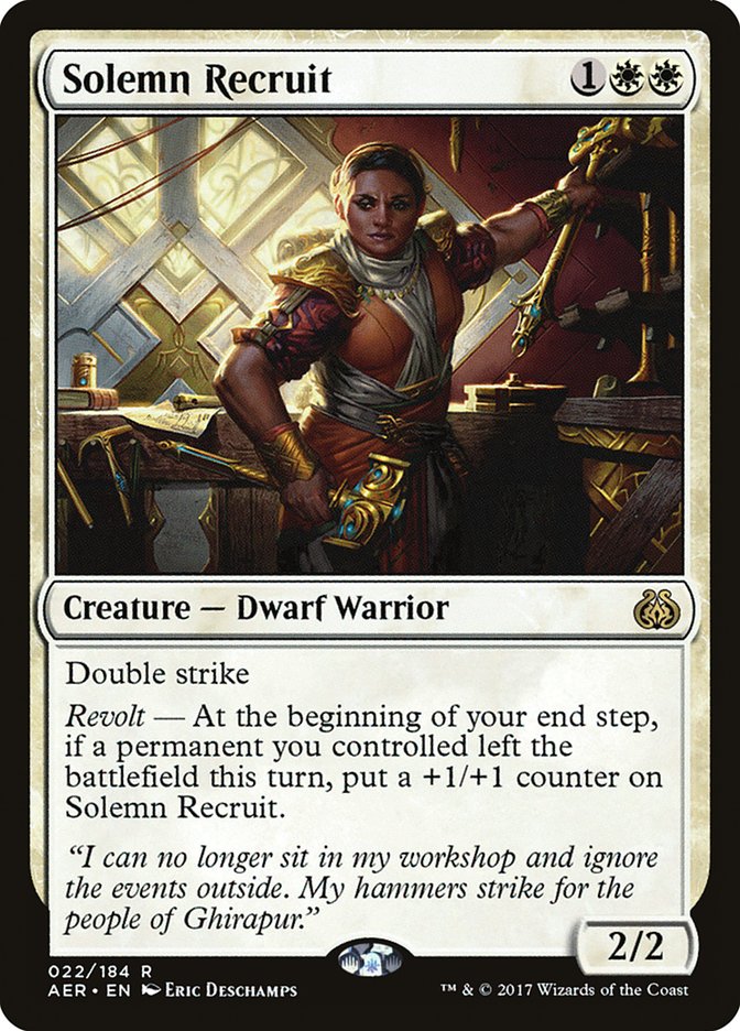Solemn Recruit [Aether Revolt] | Exor Games Summserside