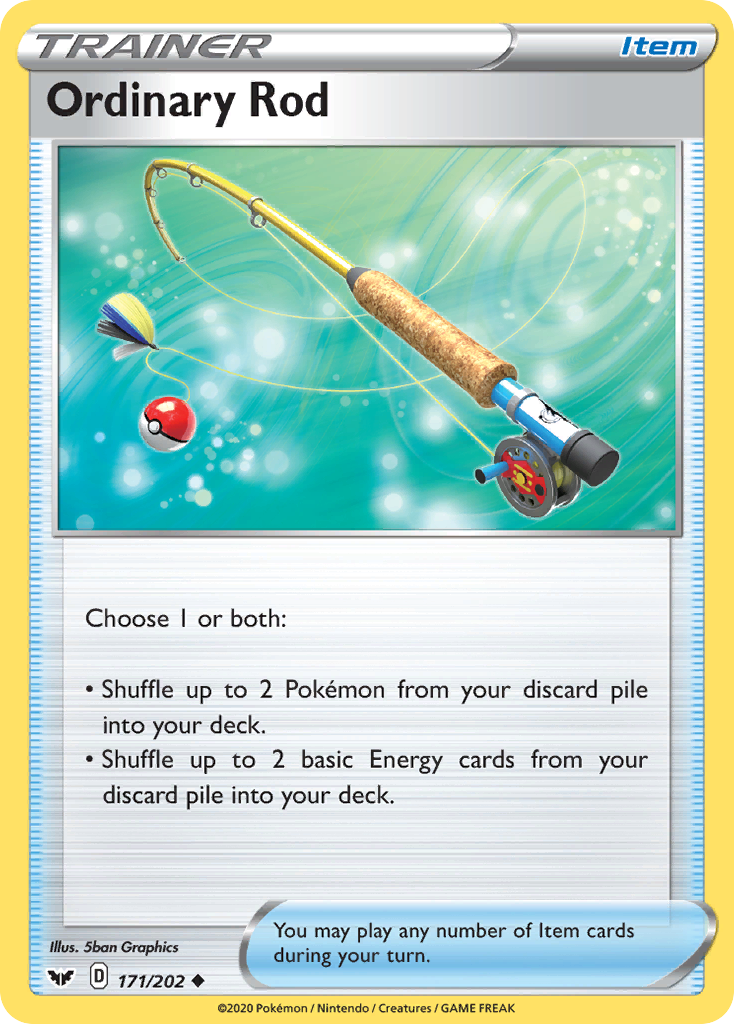 Ordinary Rod (171/202) [Sword & Shield: Base Set] | Exor Games Summserside
