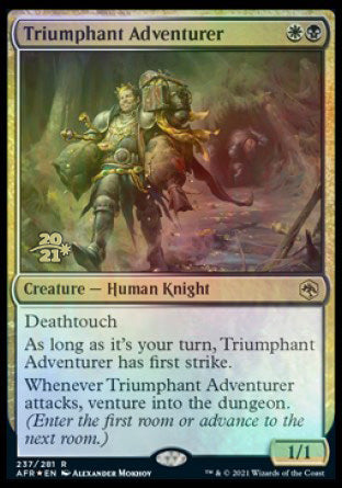 Triumphant Adventurer [Dungeons & Dragons: Adventures in the Forgotten Realms Prerelease Promos] | Exor Games Summserside