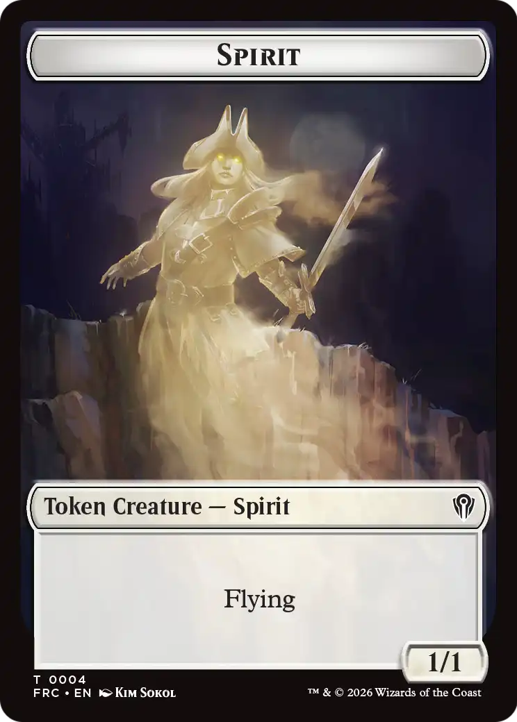 Goblin // Spirit Double-Sided Token [Reality Fracture Commander Tokens] | Exor Games Summserside