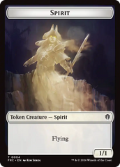 Goblin // Spirit Double-Sided Token [Reality Fracture Commander Tokens] | Exor Games Summserside