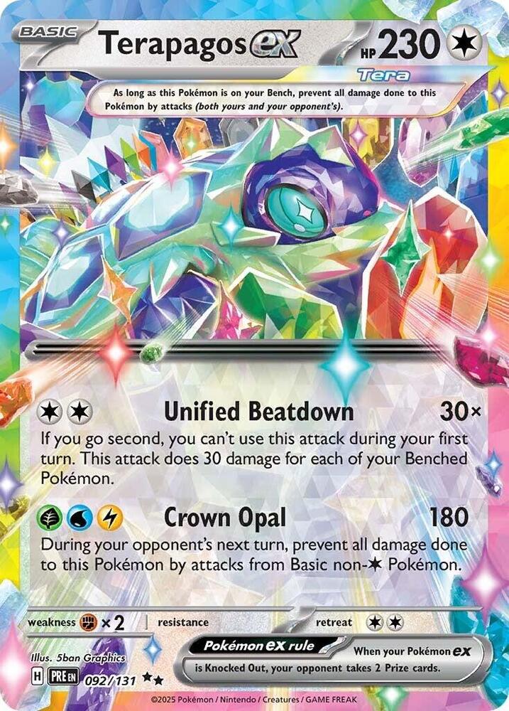 Terapagos ex (092/131) [Scarlet & Violet: Prismatic Evolutions] | Exor Games Summserside