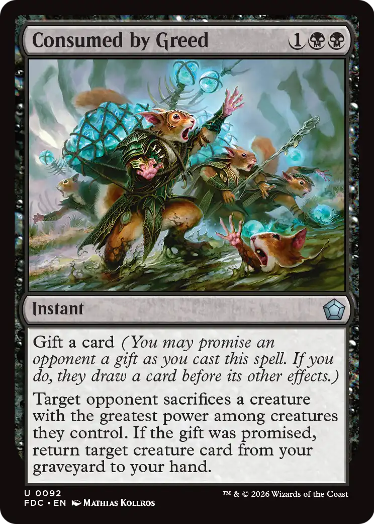 Consumed by Greed [Foundations Commander] | Exor Games Summserside