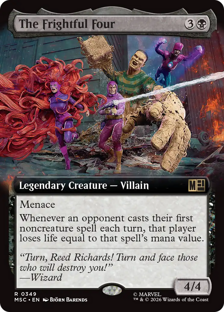 The Frightful Four (Extended Art) [Marvel Super Heroes Commander] | Exor Games Summserside