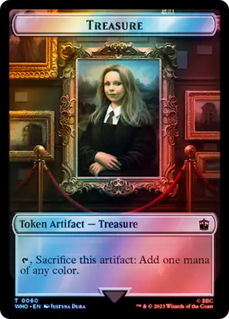 Fish // Treasure (0060) Double-Sided Token (Surge Foil) [Doctor Who Tokens] | Exor Games Summserside