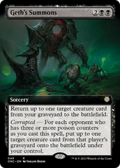 Geth's Summons (Extended Art) [Phyrexia: All Will Be One Commander] | Exor Games Summserside