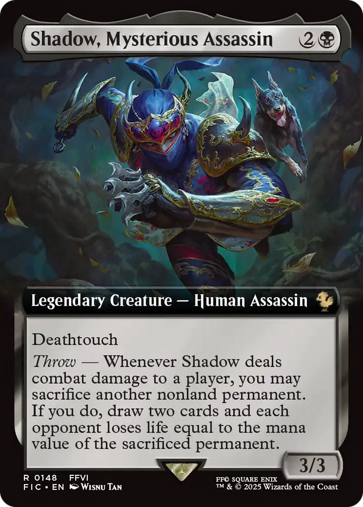 Shadow, Mysterious Assassin (Extended Art) [FINAL FANTASY Commander] | Exor Games Summserside