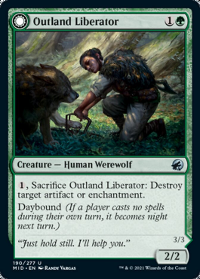 Outland Liberator // Frenzied Trapbreaker [Innistrad: Midnight Hunt] | Exor Games Summserside