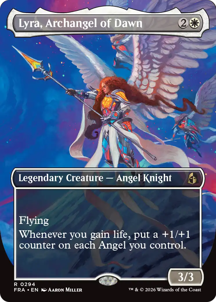 Lyra, Archangel of Dawn (Borderless) [Reality Fracture] | Exor Games Summserside